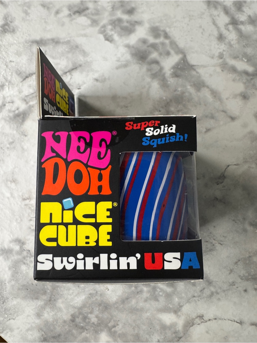 NEEDOH Nice cube Swirl USA Sqush stress Relief Toy New - Picture 5 of 5